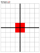 Basic Grid Target - Great for Benchrest