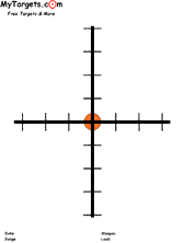 Crosshairs Target For Rifles and Pistols