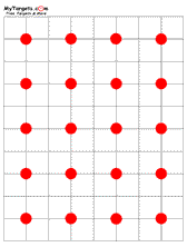 free targets grid red circles
