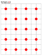 1/2 Inch Red Circle Targets