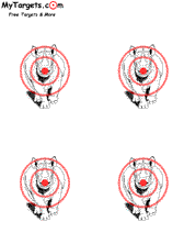 4 Charging Rhinos